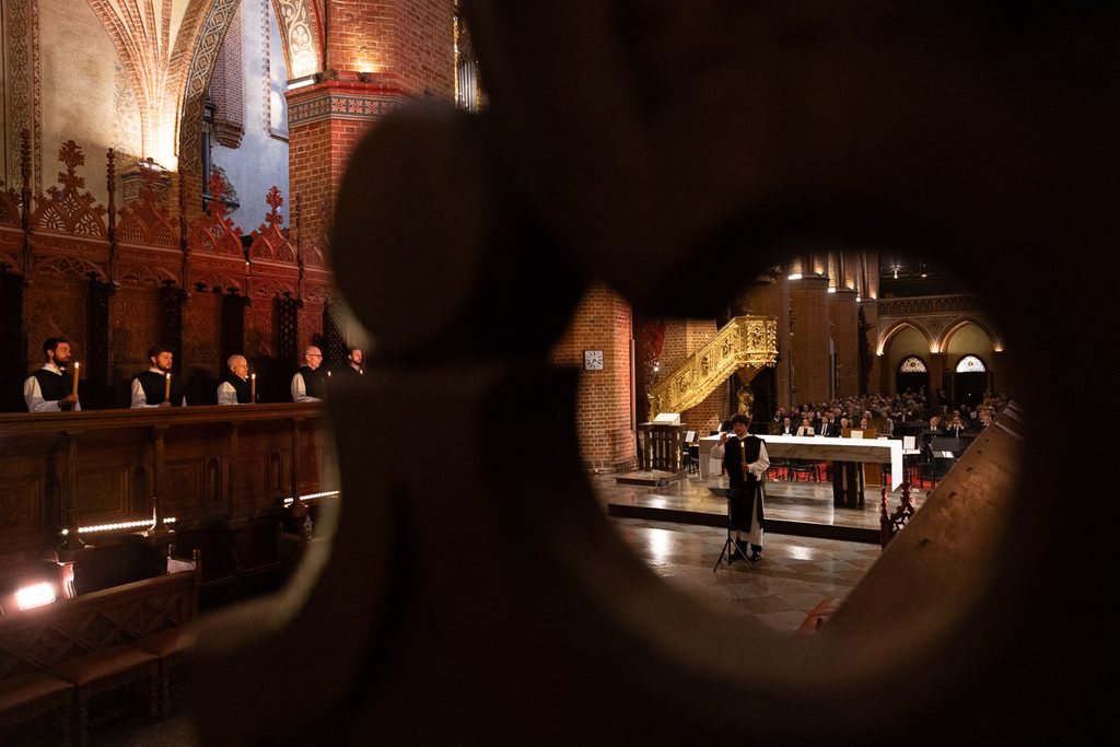 Obchody jubileuszu 750-lecia dziedzictwa cystersów w Pelplinie – koncert w historycznym wnętrzu sakralnym.